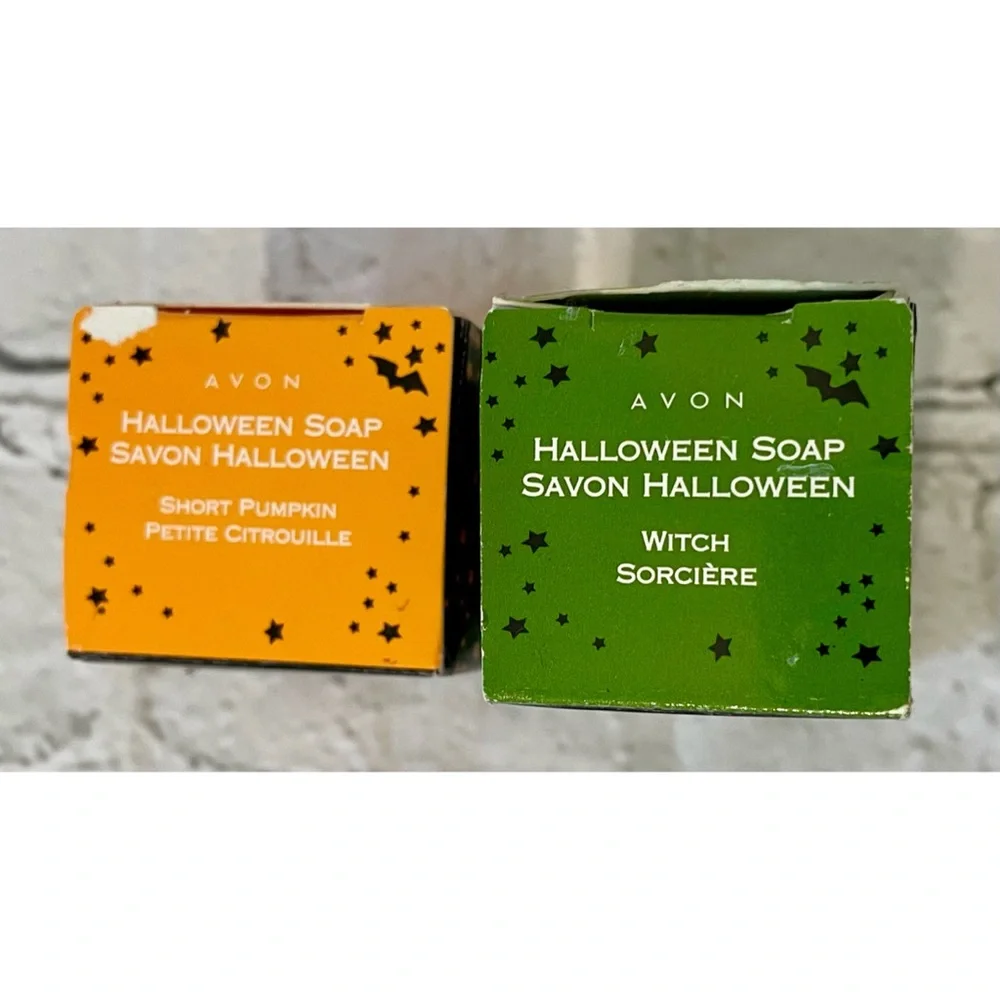 Set Of Two Vintage Avon Frightfully Fun Halloween Soap